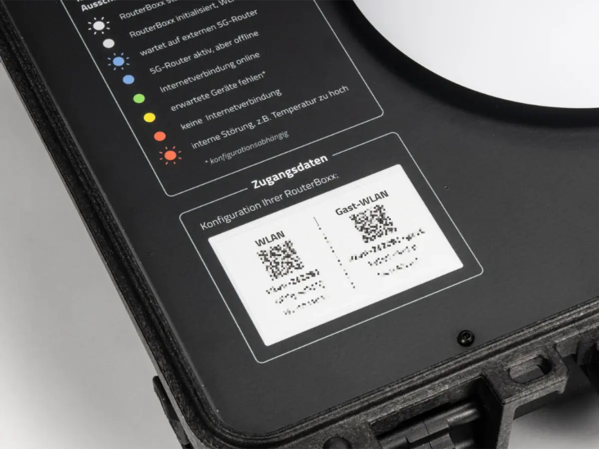 WLAN-Zugangsdaten mit QR-Codes